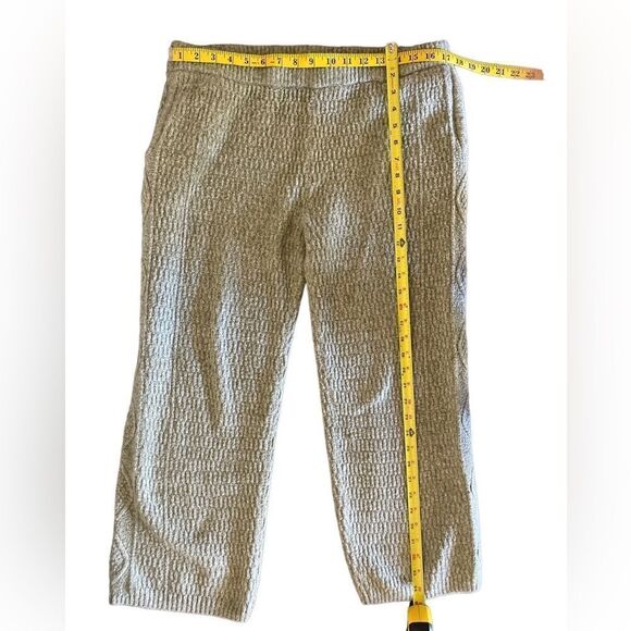 Universal Threads Goods & co sz L light green fuzzy knit loungewear crop pants - Picture 5 of 6